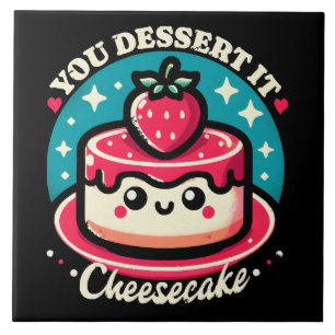 Azulejo Te Mereces - Cheesecake Kawaii