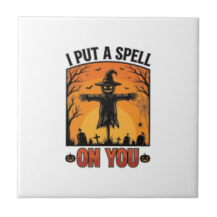 Azulejo Te Puse un Hechizo a Ti Espantapájaros de Hallowee