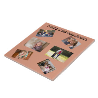 Azulejo Te quiero Moda abuela Sans Serif 6 fotos mezcladas