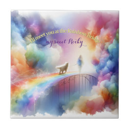 Azulejo Te veré en el Puente Arcoiris