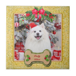 Azulejo Te Woof Un Feliz Regalo De Perro Personalizado De 