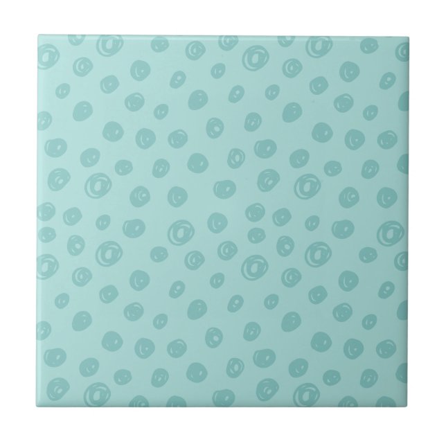 Azulejo Teal Dot Pattern (Frente)