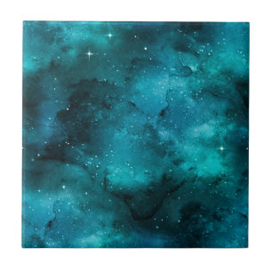 Azulejo Teal Galaxy Series Design 7
