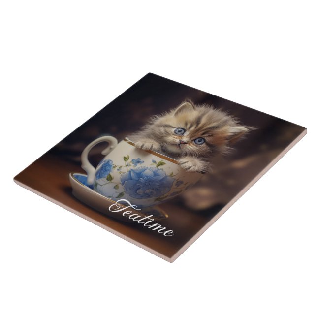 Azulejo Teatime Kitten (Lado)