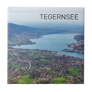 Azulejo Tegernsee Bavaria Lake Germany Panorama Souvenir