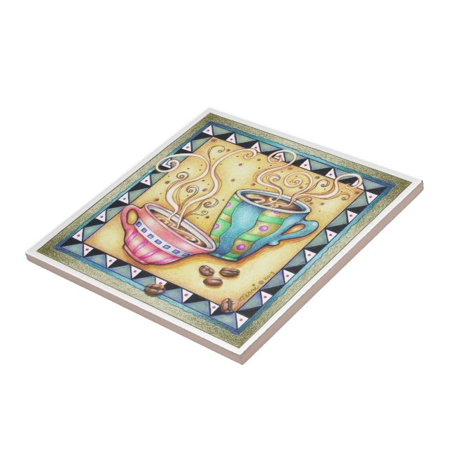 AZULEJO ¡TEJA, PRÁCTICO DE COSTA - HABAS FRESCAS! ARTE DEL (Lado)