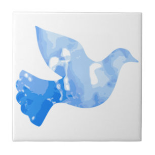 Azulejo Tejido azul