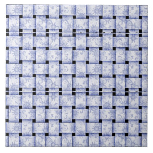 Azulejo Tejido azul bebé