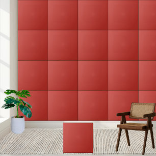 Azulejo Tejido cerámico de color rojo veneciano