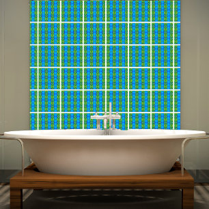 Azulejo Tejido cerámico de patrón de plomo de pavo real