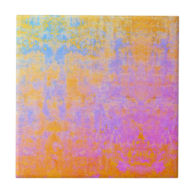 Azulejo Tejido cerámico de textura pintada (Frente)