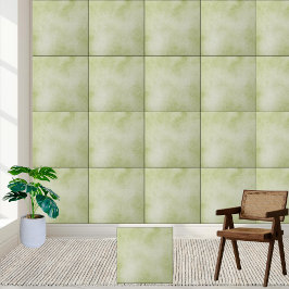 Azulejo Tejido cerámico de textura verde suave