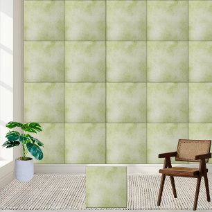 Azulejo Tejido cerámico de textura verde suave