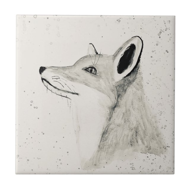 Azulejo Tejido de animales de bosque de la época de Fox (Frente)