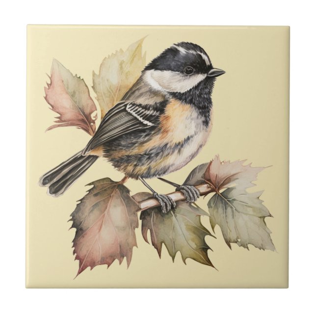 Azulejo Tejido de carbón estilo naturaleza Tela cerámica T (Frente)