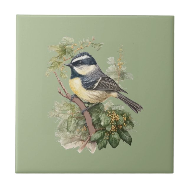 Azulejo Tejido de carbón estilo naturaleza Tela cerámica T (Frente)