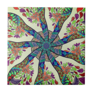 Azulejo Tejido de cerámica colorido