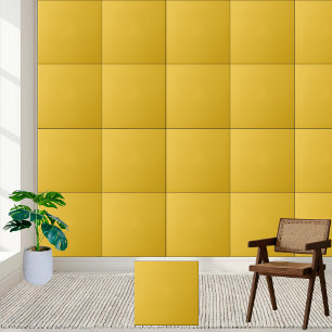 Azulejo Tejido de cerámica de color amarillo dorado