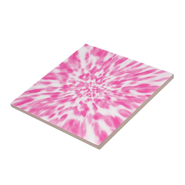 Azulejo Tejido rosa y blanco (Lado)