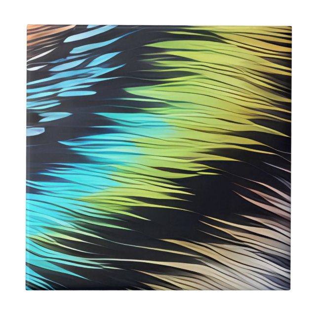 Azulejo Tejidos De Fur Cat Cerámica Tile (Frente)