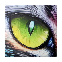 Tejidos de ojos para gato Tile cerámico