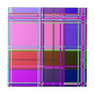 Azulejo Tela de cuadros rosa Patrón de tela de Madras