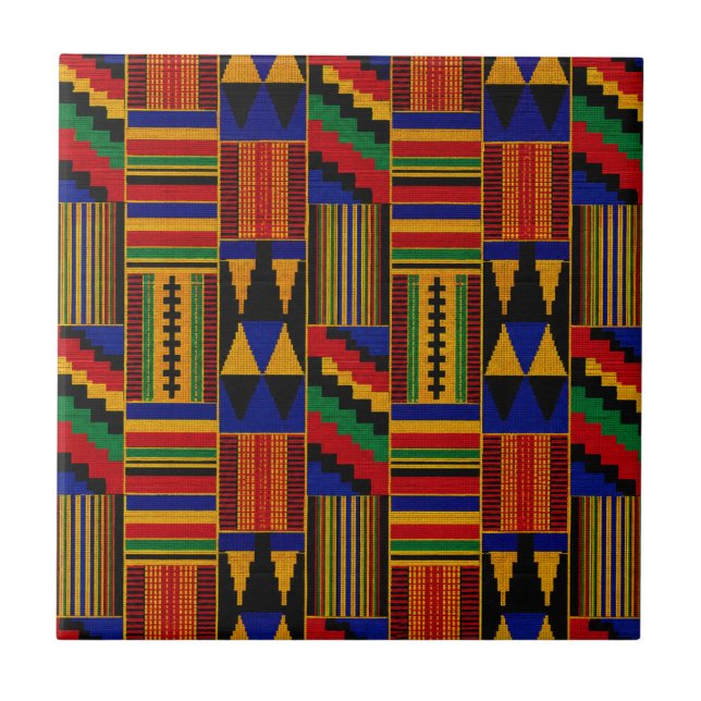 Azulejo Tela Kente de estilo africano (Frente)