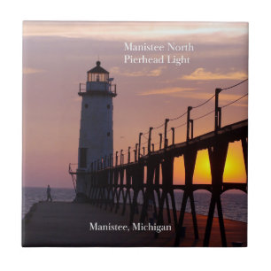 Azulejo Tela Manistee North Pierhead Light