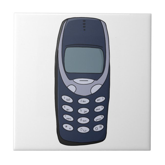 Azulejo Teléfono celular de vintage (Frente)