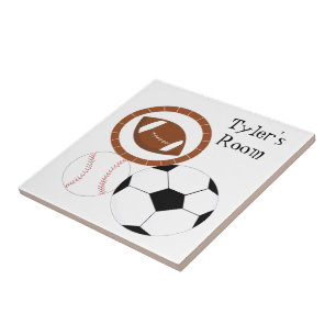 Azulejo Tema de Deportes - Nombre