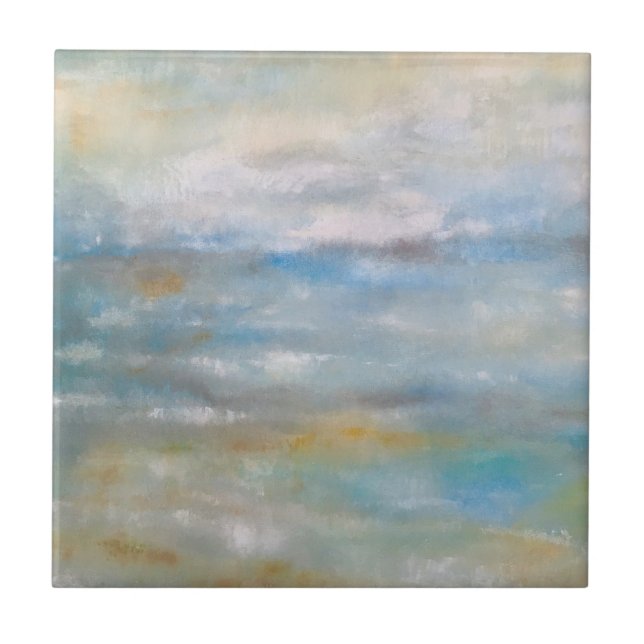 Azulejo Tema De La Playa Resumen Arte De Playa (Frente)