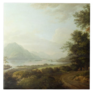 Azulejo Temor del lago, Argyllshire, c.1780-1800 (aceite