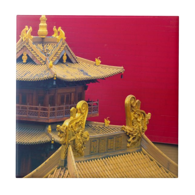Azulejo Templo Jing'an, Shanghai, China (Frente)