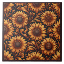 Azulejo Temporada de girasoles