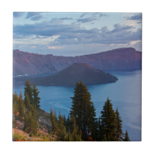 Azulejo Temprano en la mañana, Crater Lake