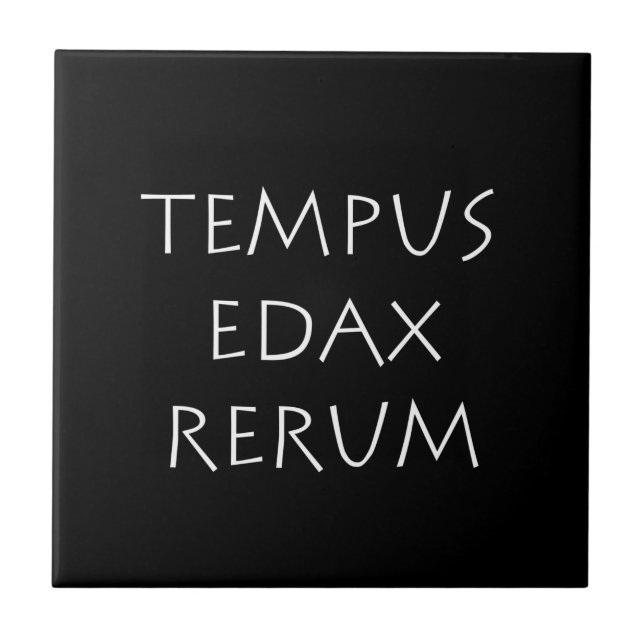 Azulejo Tempus edax rerum (Frente)