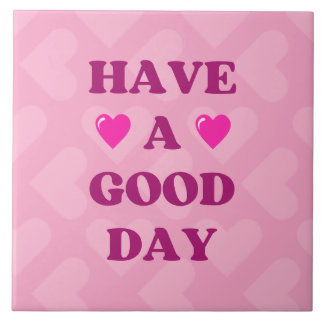 Azulejo Tenga un Buen Día Cita Positiva