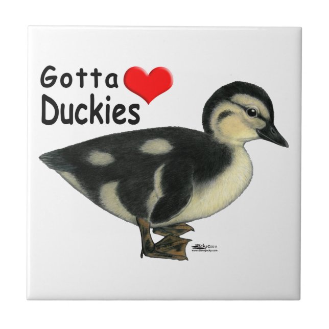 Azulejo Tengo que amar a los patitos (Frente)