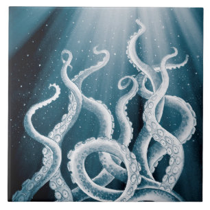 Azulejo Tentacles Galaxia Blue Moon Rays