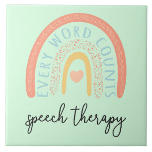 Azulejo Terapia del habla II - Cada palabra cuenta