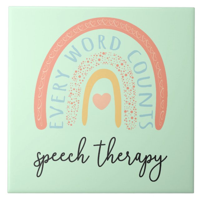 Azulejo Terapia del habla II - Cada palabra cuenta (Frente)