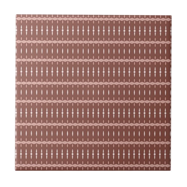 Azulejo Terracota geométrica africana Desert Blush (Frente)