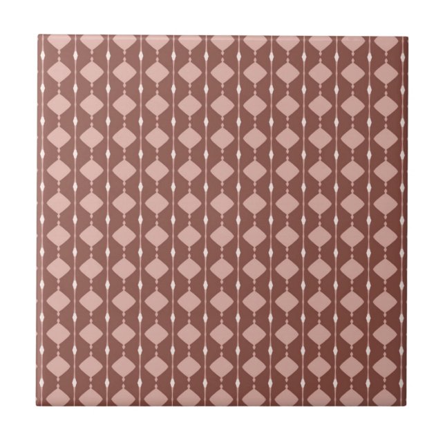 Azulejo Terracota geométrica africana Desert Blush (Frente)