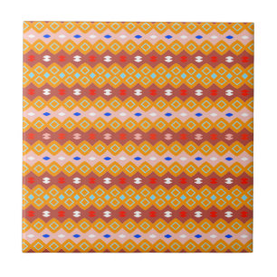 Azulejo Terracota geométrica africana Desert Blush