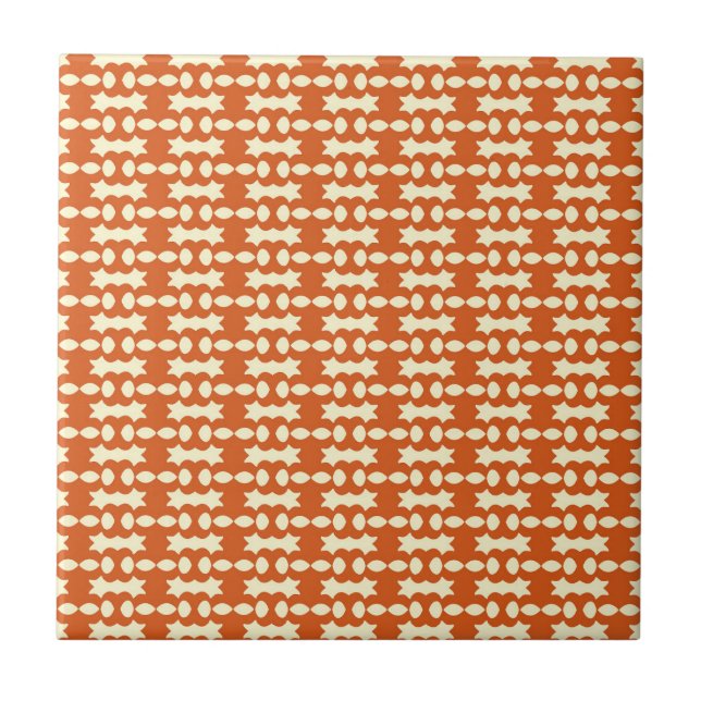 Azulejo Terracota geométrica africana Desert Blush (Frente)