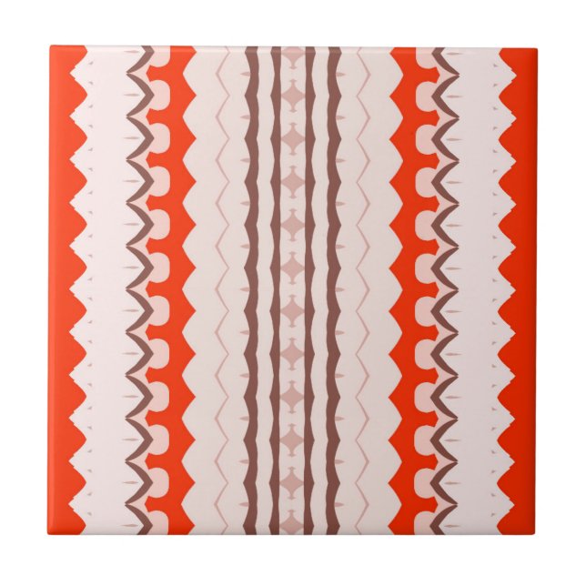 Azulejo Terracota geométrica africana Desert Blush (Frente)