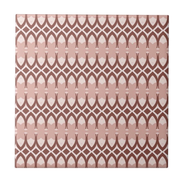 Azulejo Terracota geométrica africana Desert Blush (Frente)
