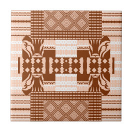 Azulejo Terracota geométrica africana Desert Blush