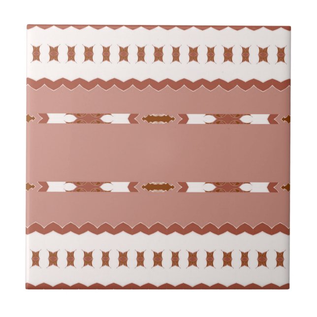 Azulejo Terracota geométrica africana Desert Blush (Frente)