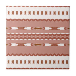 Azulejo Terracota geométrica africana Desert Blush